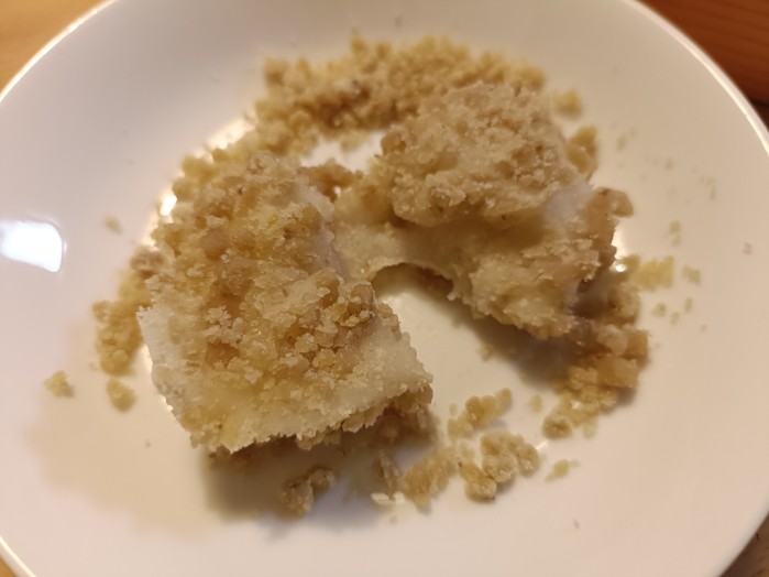 栗粉餅割った所